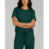 image:image2 Pack Womens Pajama Lounge Sets Capri Pants Short Sleeve Tops SleepwearSet 3