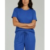 image:image2 Pack Womens Pajama Lounge Sets Capri Pants Short Sleeve Tops SleepwearSet 4