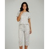image:image2 Pack Womens Pajama Lounge Sets Capri Pants Short Sleeve Tops SleepwearSet 6