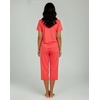 image:image2 Pack Womens Pajama Lounge Sets Capri Pants Short Sleeve Tops SleepwearSet 7
