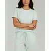 image:image2 Pack Womens Pajama Lounge Sets Capri Pants Short Sleeve Tops SleepwearSet 8