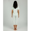 image:image2 Pack Womens Pajama Lounge Sets Capri Pants Short Sleeve Tops SleepwearSet 8