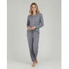 image:image2 Pack Womens Pajama Sets 2 Piece Button Down Long Sleeve Top Pants PJsLong Sleeve  Set 1