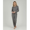image:image2 Pack Womens Pajama Sets 2 Piece Button Down Long Sleeve Top Pants PJsLong Sleeve  Set 11