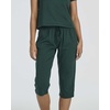 image:image2 Pack Womens Pajama Sets 2 Piece Cotton Crew Tee Capri Pants Sleepwear PJSet 2