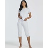 image:image2 Pack Womens Pajama Sets 2 Piece Cotton Crew Tee Capri Pants Sleepwear PJSet 2