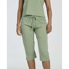 image:image2 Pack Womens Pajama Sets 2 Piece Cotton Crew Tee Capri Pants Sleepwear PJSet 6