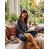 image:image2 Pack Womens Pajama Sets 2 Piece Cotton Long Sleeve Top Pants SleepwearSet 7