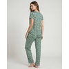 image:image2 Pack Womens Pajama Sets 2 Piece Crew Neck Tee Open Bottom Pants LoungeMistletoe Flowers  Carinaria Hearts