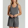 image:image2 Pack Womens Pajama Sets 2 Piece Tank Top Sleep Shorts Sleepwear LoungeSet 9