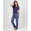 image:image2 Pack Womens Pajama Sets Short Sleeve Sleepwear Comfy Cute Loungewear PJSet B Purple  Blue