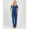 image:image2 Pack Womens Pajama Sets Short Sleeve Sleepwear Comfy Cute Loungewear PJSet C Gray  Navy