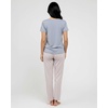 image:image2 Pack Womens Pajama Sets Short Sleeve Sleepwear Comfy Cute Loungewear PJSet C Gray  Navy