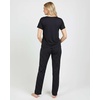 image:image2 Pack Womens Pajama Sets Short Sleeve Sleepwear Comfy Cute Loungewear PJSet D Black  Orange