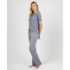 image:image2 Pack Womens Pajama Sets Short Sleeve Sleepwear Comfy Cute Loungewear PJSet F Gray  Navy
