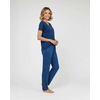image:image2 Pack Womens Pajama Sets Short Sleeve Sleepwear Comfy Cute Loungewear PJSet F Gray  Navy