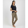 image:image2 Pack Womens Pajama Sets Short Sleeve Sleepwear Comfy Cute Loungewear PJSet H Black  Beige