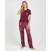 image:image2 Pack Womens Pajama Sets Short Sleeve Sleepwear Comfy Cute Loungewear PJSet I Navy  Burgundy