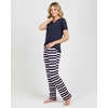 image:image2 Pack Womens Pajama Sets Short Sleeve Sleepwear Comfy Cute Loungewear PJSet K Navy  Pink