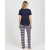 image:image2 Pack Womens Pajama Sets Short Sleeve Sleepwear Comfy Cute Loungewear PJSet K Navy  Pink