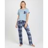 image:image2 Pack Womens Pajama Sets Short Sleeve Sleepwear Comfy Cute Loungewear PJSet L Purple  Blue