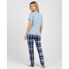 image:image2 Pack Womens Pajama Sets Short Sleeve Sleepwear Comfy Cute Loungewear PJSet L Purple  Blue