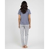 image:image2 Pack Womens Pajama Sets Short Sleeve Sleepwear Comfy Cute Loungewear PJSet a Charcoal  Burgundy