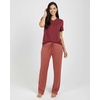 image:image2 Pack Womens Pajama Sets Short Sleeve Sleepwear Comfy Cute Loungewear PJSet a Charcoal  Burgundy