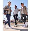 image:image3 Pack Boys Fleece Joggers Sweatpants Kids Youth Sweats Athletic Pants TeenSolid Black  Solid Navy Blazer  Charcoal Heather