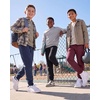 image:image3 Pack Boys Fleece Joggers Sweatpants Kids Youth Sweats Athletic Pants TeenSolid Black  Solid Navy Blazer  Solid Burgundy