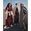 image:image3 Pack Womens Maxi Dresses Casual Short Sleeve TShirt Dress Long SlitSet 11