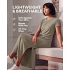 image:image3 Pack Womens Maxi Dresses Casual Short Sleeve TShirt Dress Long SlitSet 12