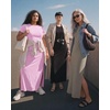image:image3 Pack Womens Maxi Dresses Casual Short Sleeve TShirt Dress Long SlitSet 12