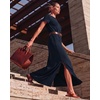 image:image3 Pack Womens Maxi Dresses Casual Short Sleeve TShirt Dress Long SlitSet 13
