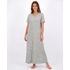 image:image3 Pack Womens Maxi Long Nightgowns Short Sleeve Night Shirt PJ Sleep DressSet 10