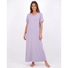 image:image3 Pack Womens Maxi Long Nightgowns Short Sleeve Night Shirt PJ Sleep DressSet 13