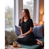 image:image3 Pack Womens Maxi Long Nightgowns Short Sleeve Night Shirt PJ Sleep DressSet 4
