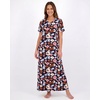 image:image3 Pack Womens Maxi Long Nightgowns Short Sleeve Night Shirt PJ Sleep DressSet 4
