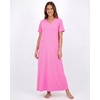 image:image3 Pack Womens Maxi Long Nightgowns Short Sleeve Night Shirt PJ Sleep DressSet 6