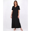 image:image3 Pack Womens Maxi Long Nightgowns Short Sleeve Night Shirt PJ Sleep DressSet 9