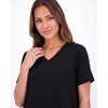 image:image3 Pack Womens Maxi Long Nightgowns Short Sleeve Night Shirt PJ Sleep DressSet 9