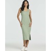 image:image3 Pack Womens Midi Dresses Sleeveless Tank Casual Long Beach Sundress SlitSet 8