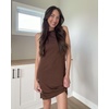 image:image3 Pack Womens Ribbed Mini Sleeveless Tank High Neck Dresses Casual DressSet 3