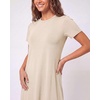 image:image3 Pack Womens T Shirt Dresses Casual Short Sleeve Midi Dress PocketsSet 10