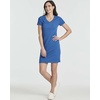 image:image3 Pack Womens Tshirt Dress Ribbed V Neck Short Sleeve Casual Summer DressSet 1