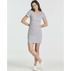 image:image3 Pack Womens Tshirt Dress Ribbed V Neck Short Sleeve Casual Summer DressSet 2