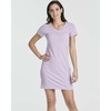 image:image3 Pack Womens Tshirt Dress Ribbed V Neck Short Sleeve Casual Summer DressSet 3