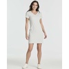 image:image3 Pack Womens Tshirt Dress Ribbed V Neck Short Sleeve Casual Summer DressSet 6
