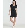 image:image3 Pack Womens Tshirt Dress Ribbed V Neck Short Sleeve Casual Summer DressSet 7