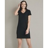 image:image3 Pack Womens Tshirt Dress Ribbed V Neck Short Sleeve Casual Summer DressSet 7
